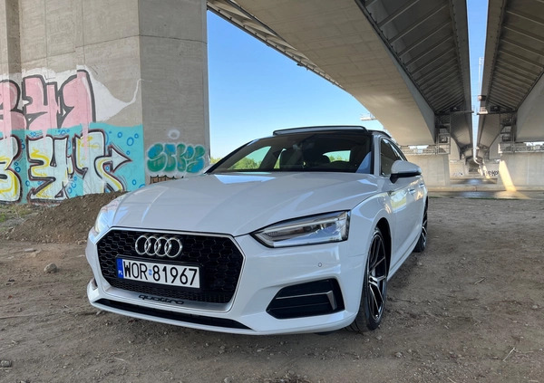 Audi A5 cena 118000 przebieg: 67000, rok produkcji 2018 z Warszawa małe 781